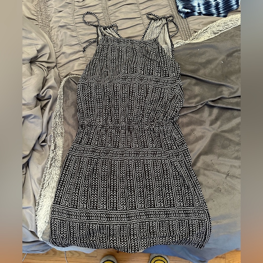 Printed halter dress